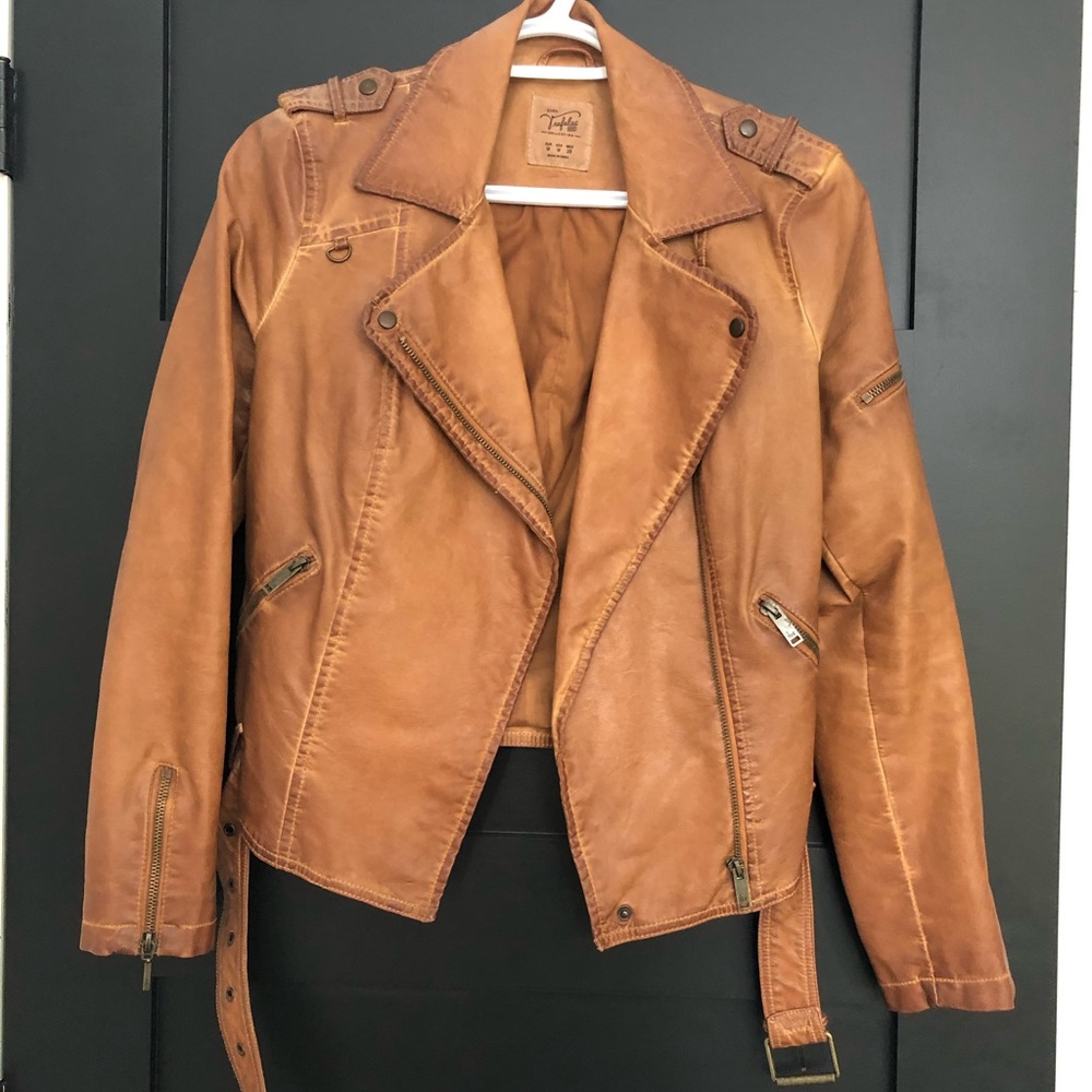Zara trafaluc Faux leather jacket